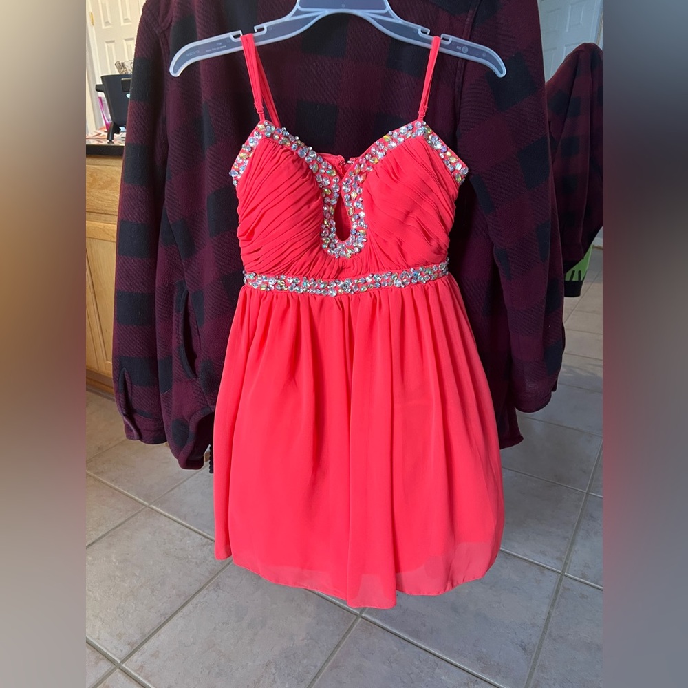 Retro Coral Deb Party Dress | NWT